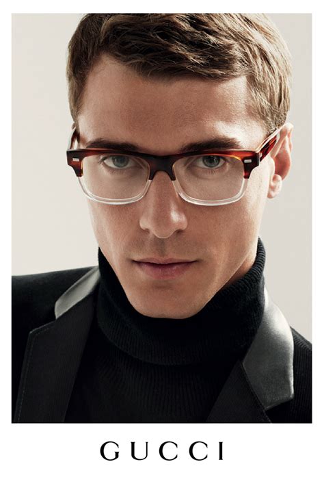 gucci men metal frame eyeglasses|Gucci clear frame glasses men.